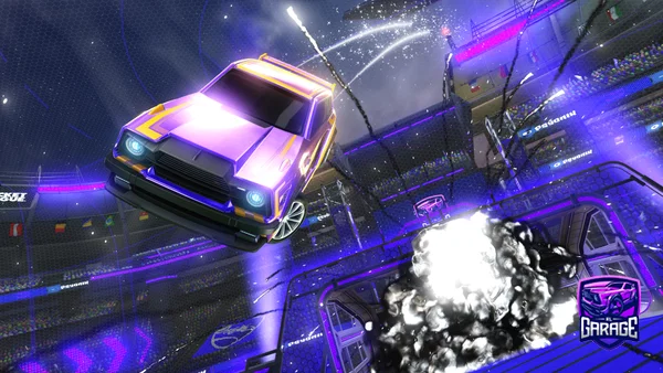 A Rocket League car design from RL-BLKMAN
