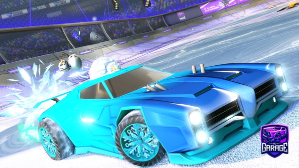 A Rocket League car design from papamafiasa