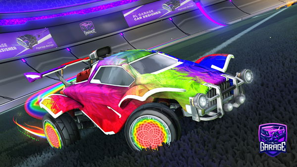 A Rocket League car design from Donutfutur
