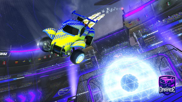 A Rocket League car design from mentogang