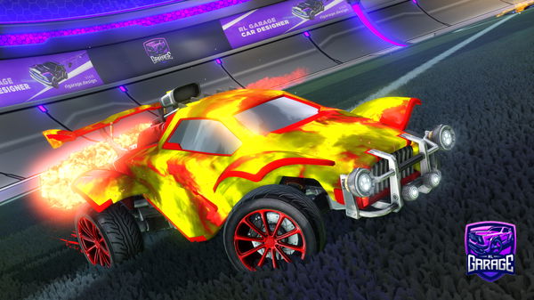A Rocket League car design from artinus