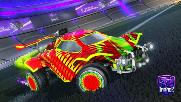 A Rocket League car design from R04d2wh1t30ct4n3