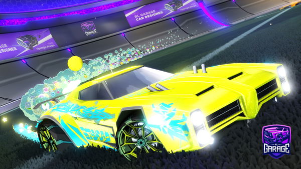 A Rocket League car design from fudmeow