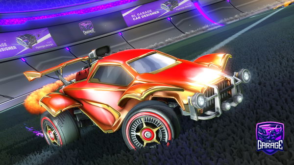 A Rocket League car design from daddydolf