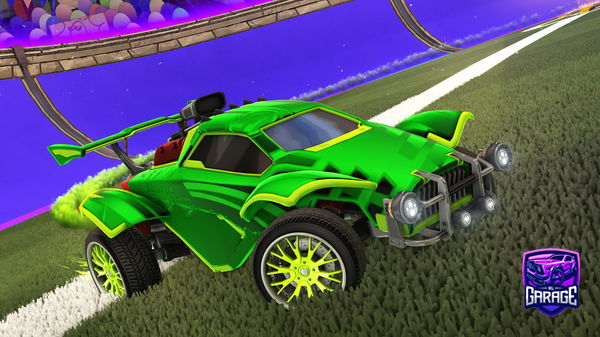 A Rocket League car design from 2K26