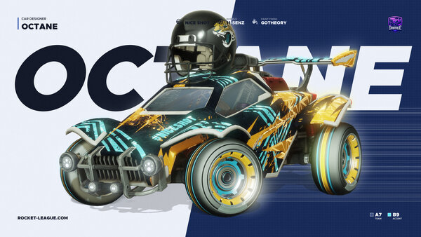 A Rocket League car design from abspielen