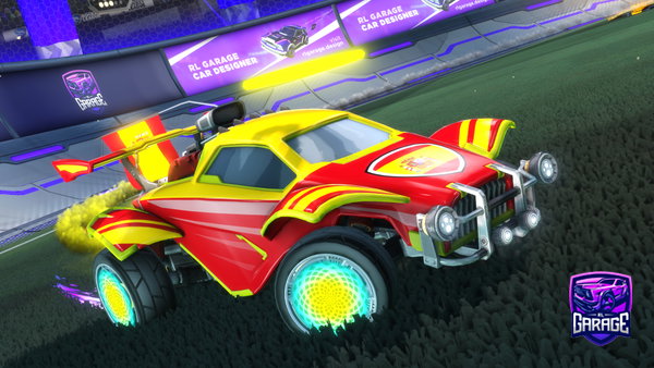 A Rocket League car design from PHXmaritokakeito