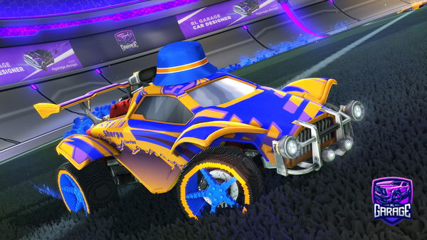 A Rocket League car design from Drrmless