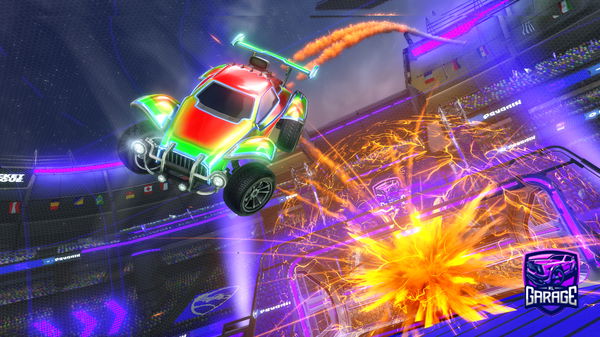 A Rocket League car design from TheForestGreenDino