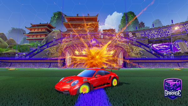 A Rocket League car design from Ganggangzeekoe