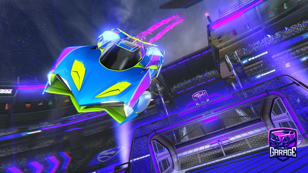 A Rocket League car design from darkside-goodsid