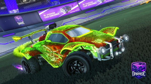 A Rocket League car design from Pupsie