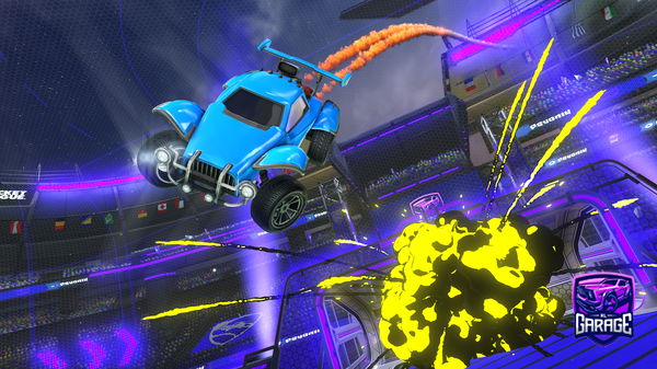 A Rocket League car design from CyberGamez