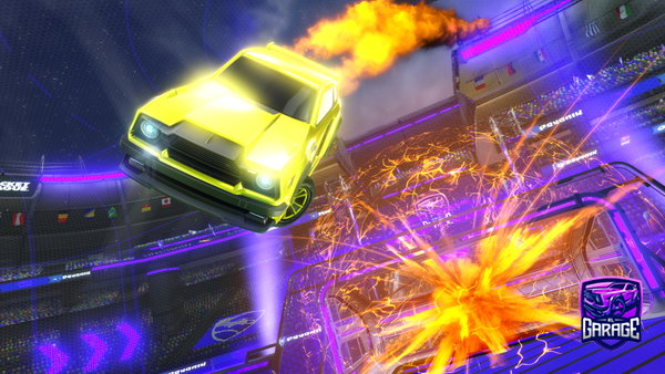 A Rocket League car design from Rhyotoxy