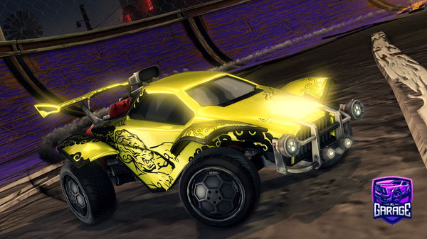 A Rocket League car design from z_rex11