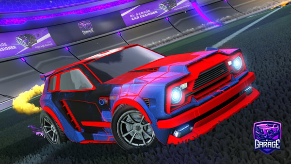 A Rocket League car design from canela13