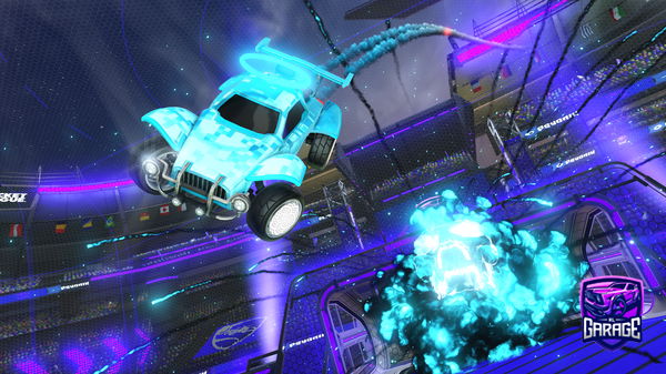 A Rocket League car design from fishbowl