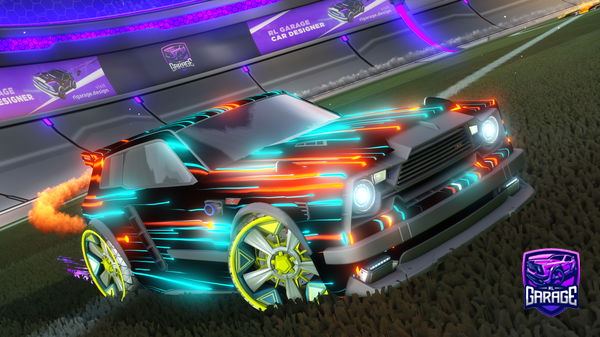 A Rocket League car design from Slimyteacakes