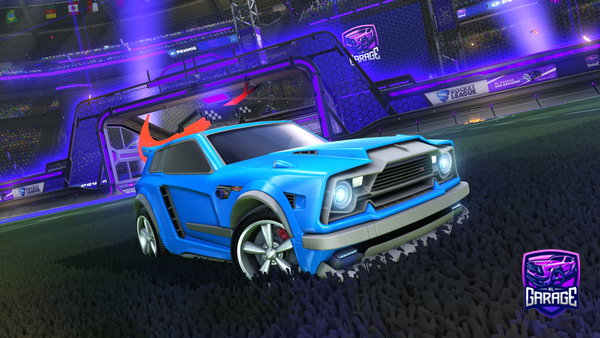 A Rocket League car design from rewindzrn