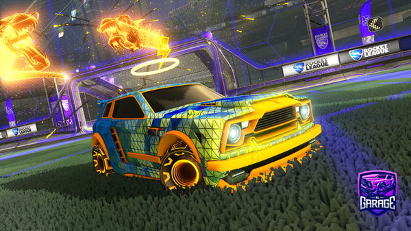 A Rocket League car design from Tiger_009_
