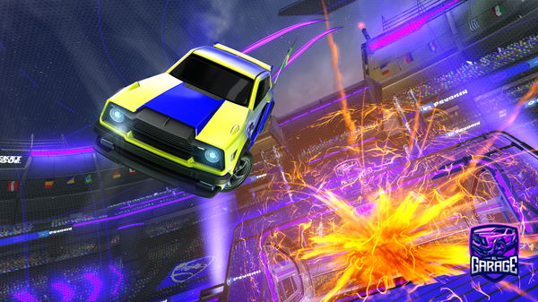 A Rocket League car design from Ivoarioni7