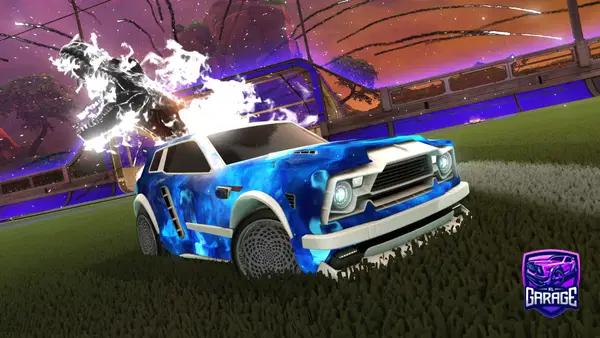A Rocket League car design from vixxds