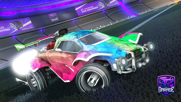 A Rocket League car design from Muxxyfy