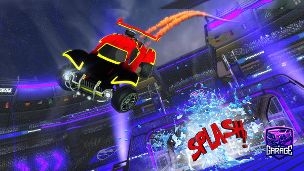 A Rocket League car design from jahil