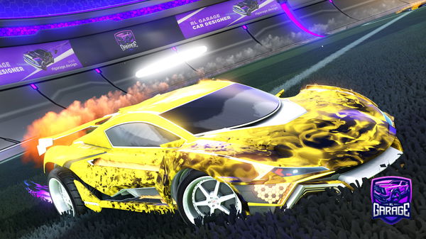 A Rocket League car design from Aurallox