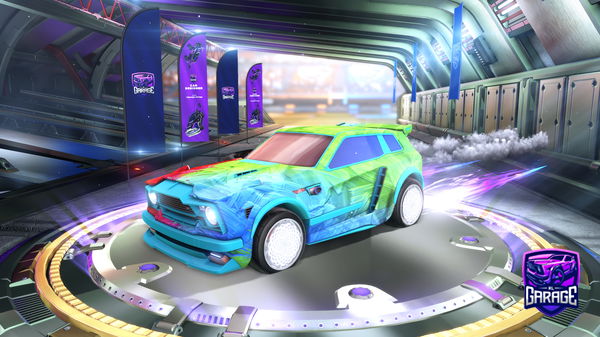 A Rocket League car design from pink-blob13