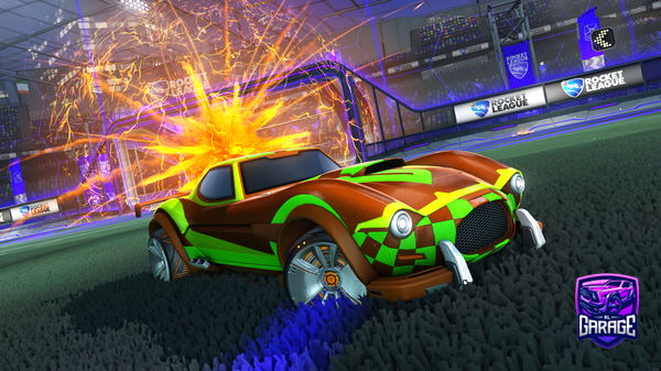 A Rocket League car design from -Mouni-