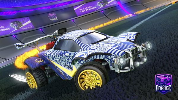 A Rocket League car design from Verrkami