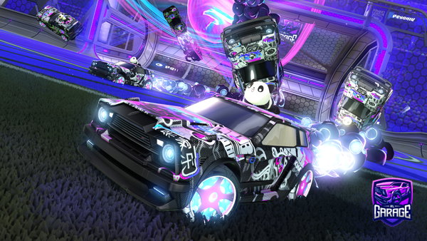 A Rocket League car design from Idkto