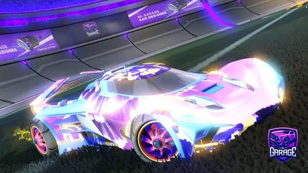 A Rocket League car design from Synxty