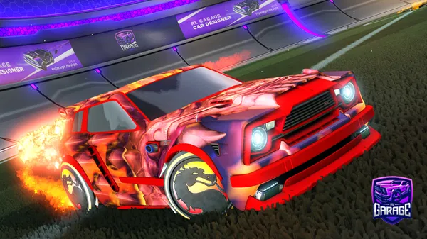 A Rocket League car design from Cosplash