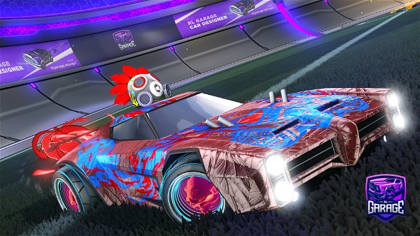 A Rocket League car design from LAXETR99