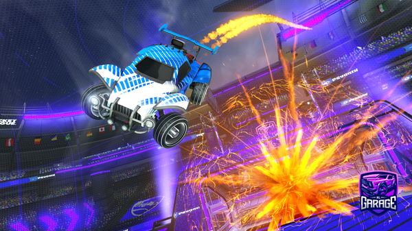 A Rocket League car design from Toxicloughran232