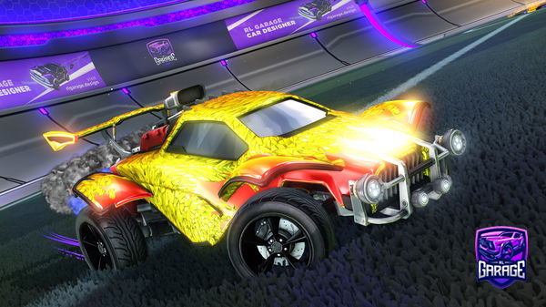 A Rocket League car design from NRG_dhidby