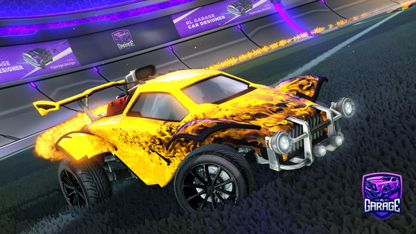 A Rocket League car design from Gabriel007zzzz