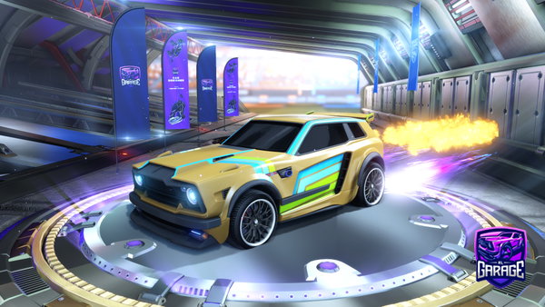 A Rocket League car design from AllianceLunasola