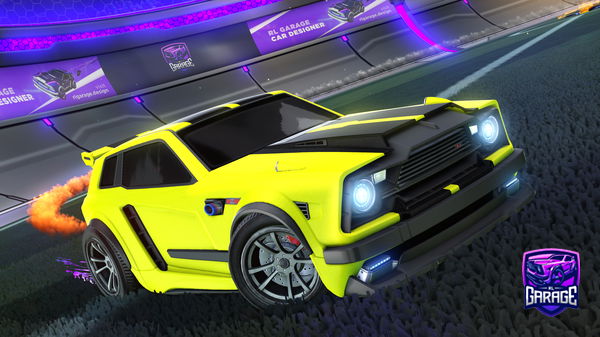 A Rocket League car design from Yarn09