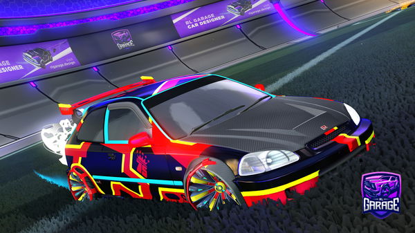 A Rocket League car design from KAOS_Cobra