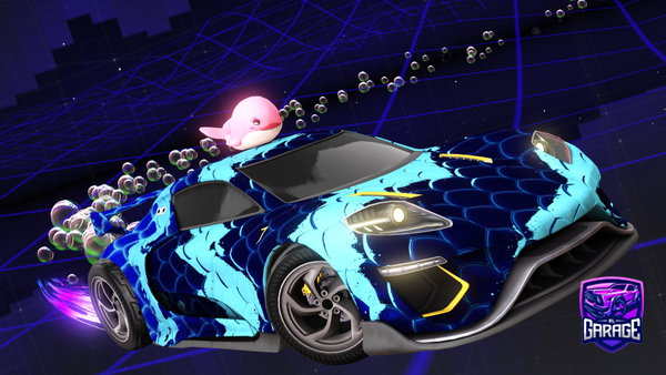 A Rocket League car design from Croument