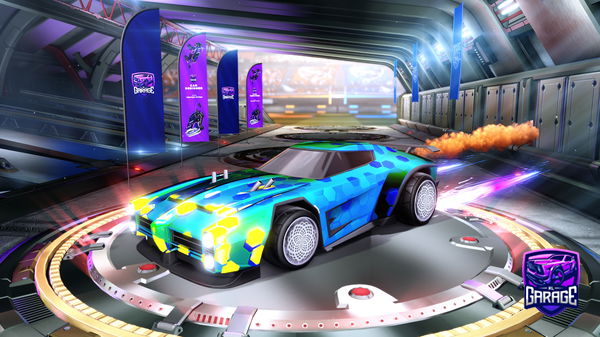 A Rocket League car design from fendi3x