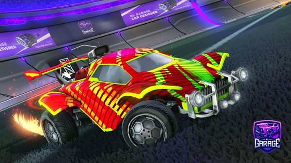 A Rocket League car design from jackedpotato