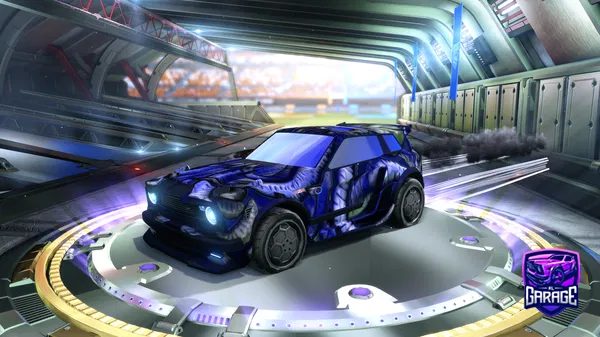 A Rocket League car design from wave124