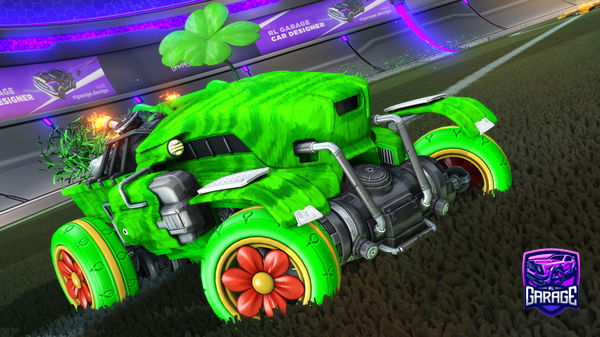 A Rocket League car design from Hdub