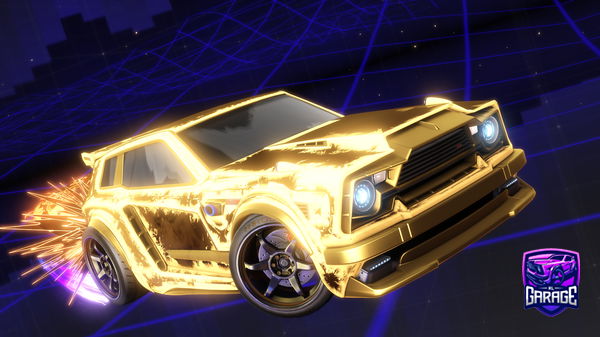A Rocket League car design from TheCroc