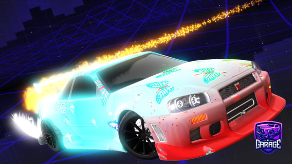 A Rocket League car design from CandyMuncherPro