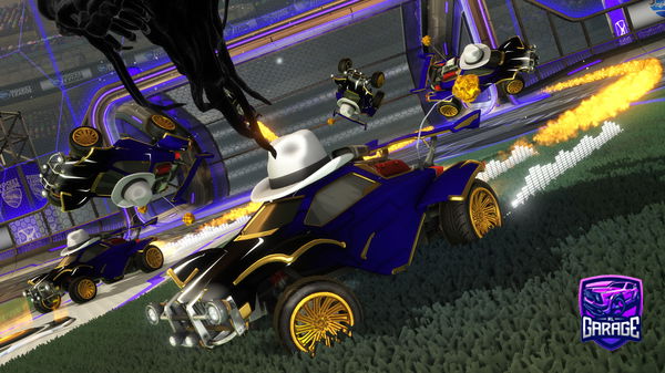 A Rocket League car design from Ieatfrog3